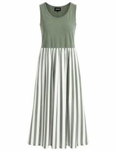 VESTIDO MANGA CAVA RISCAS