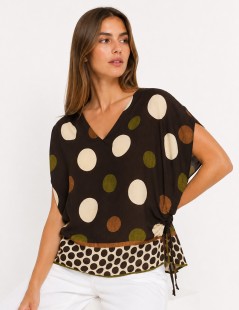BLUSA GOLA V BOLAS