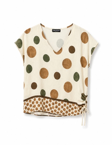 BLUSA CUELLO V FLORES