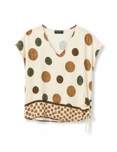 BLUSA GOLA V BOLAS