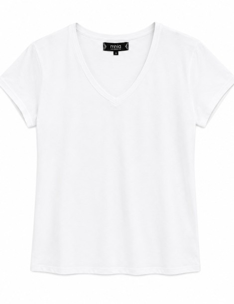 CAMISETA BASICA CUELLO PICO
