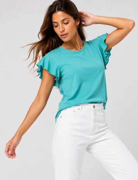 BLUSA CUELLO REDONDO F DUPLO