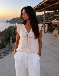 BLUSA RAYAS C/LAÇO CUELLO