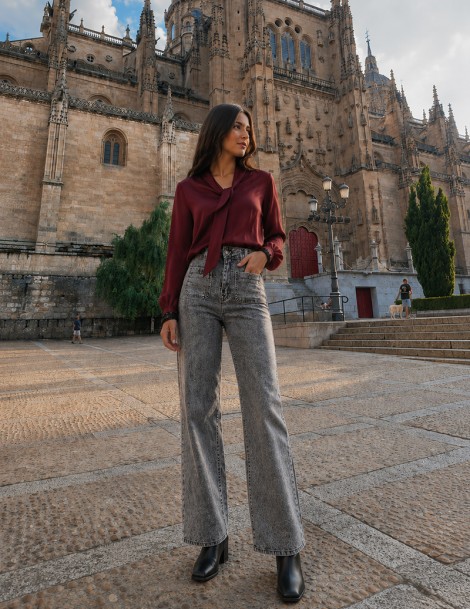 PANTALÓN PIERNA ANCHA C/BOLSILLO CUADRADO