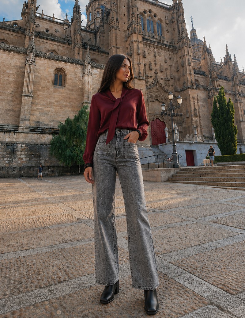 PANTALÓN PIERNA ANCHA...