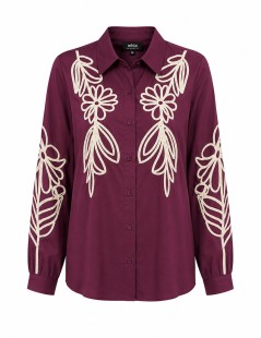 CAMISA BORDADA MANGA COMPRIDA