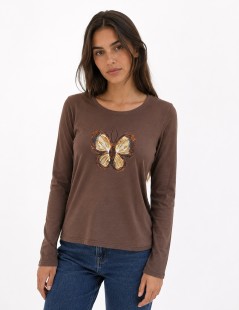 CAMISETA ESTAMPADA M/ LARGA