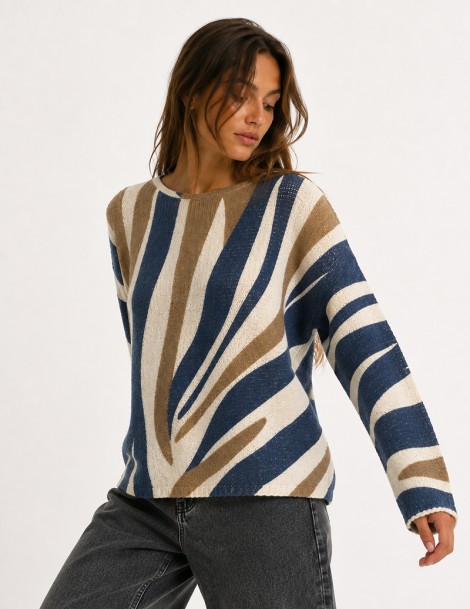 JERSEY KIMONO ESTAMPADO