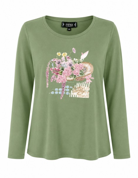 CAMISETA M/LARGA BORDADO SOMBRERO