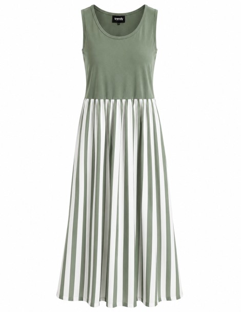 VESTIDO MANGA CAVA RISCAS